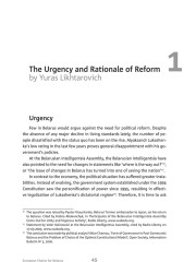 The Urgency and Rationale of Reform