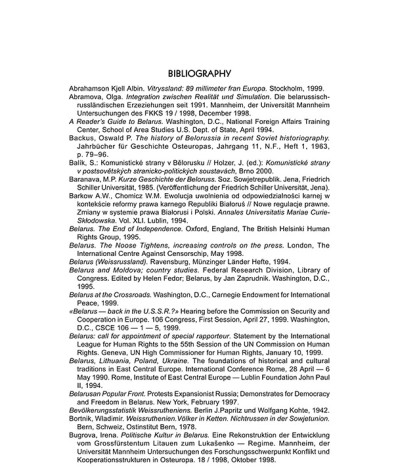 Bibliography